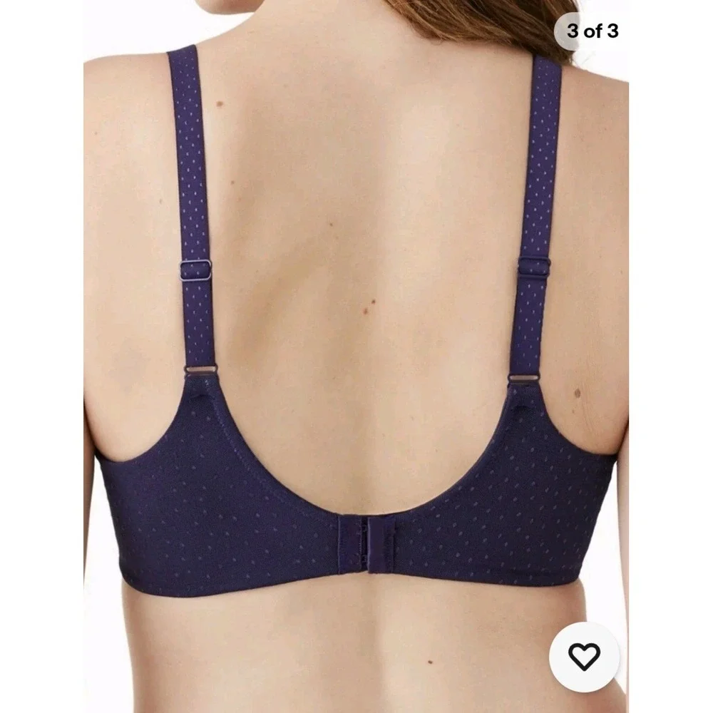 Wacoal Back Appeal‎ Smoothing Underwire Bra, Eclipse, Size 34D #855303 MRSP $72